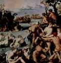 Ловля кораллов. Деталь. 1570-1571 - Фреска Маньеризм Италия Флоренция. Палаццо Веккио